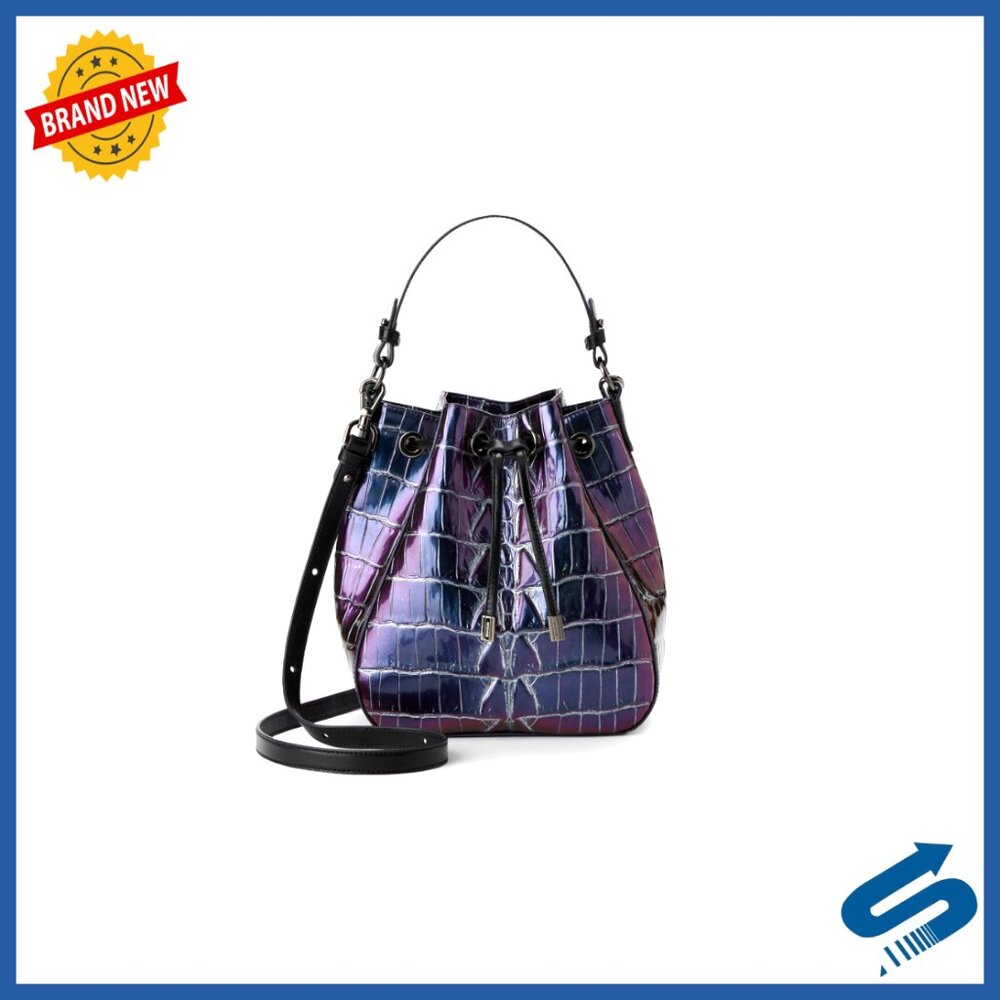Bucket Bag Adjustable Crossbody Strap Elegant Minimal Chic Drawstring Closure